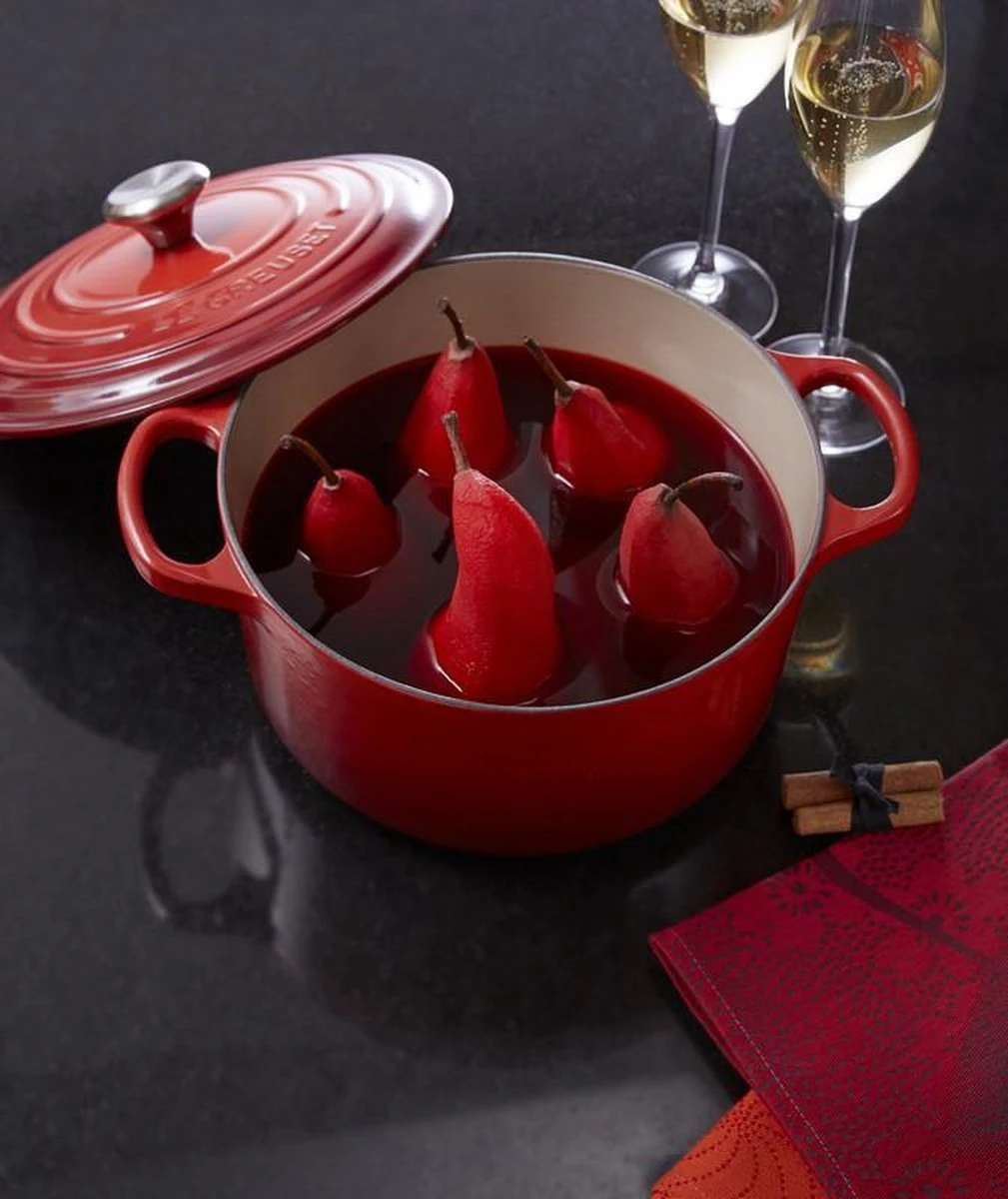 Le Creuset Signature Braadpan - 4,2 L - 24 Cm - Kersenrood - Afbeelding 10