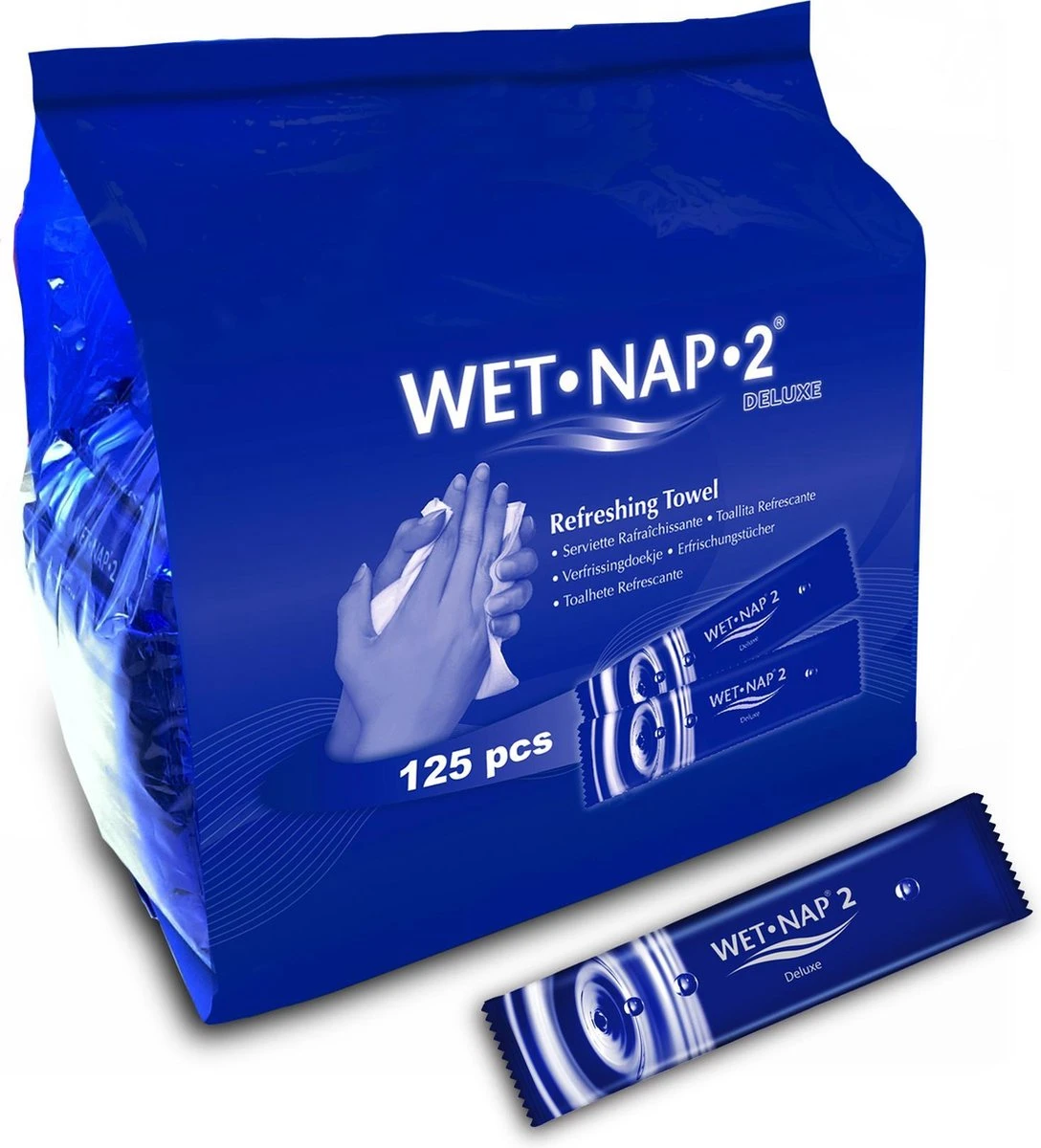 Wet-Nap2 Deluxe Verfrissingsdoekjes 125 Stuks