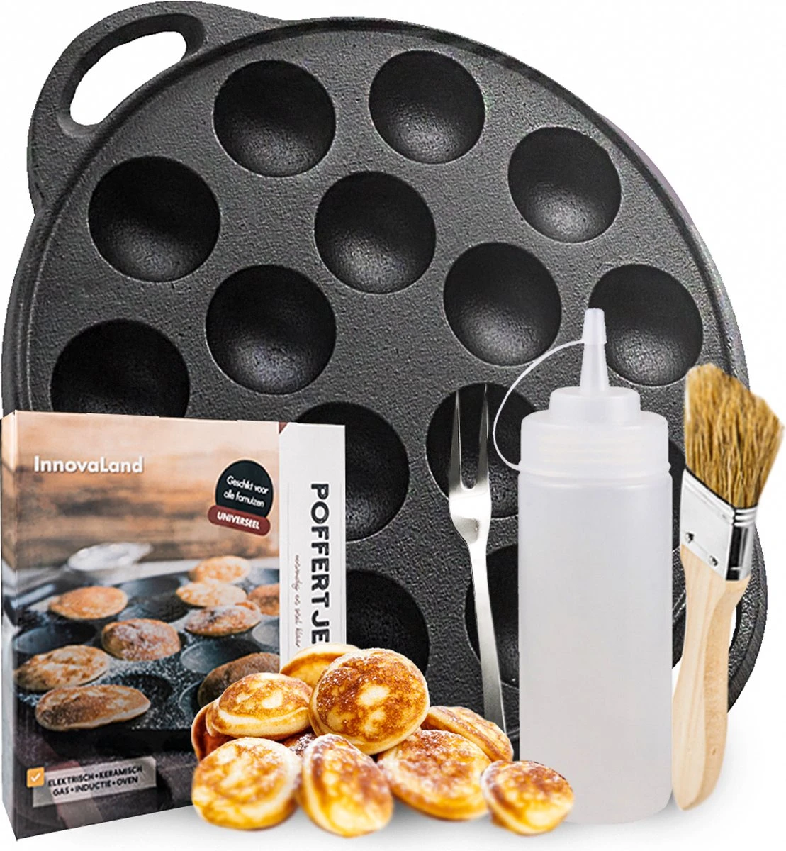 Poffertjespan - Geschikt Voor Alle Fornuizen - Poffertjesmaker - Poffertjespan Inductie - Poffertjespan Electrisch