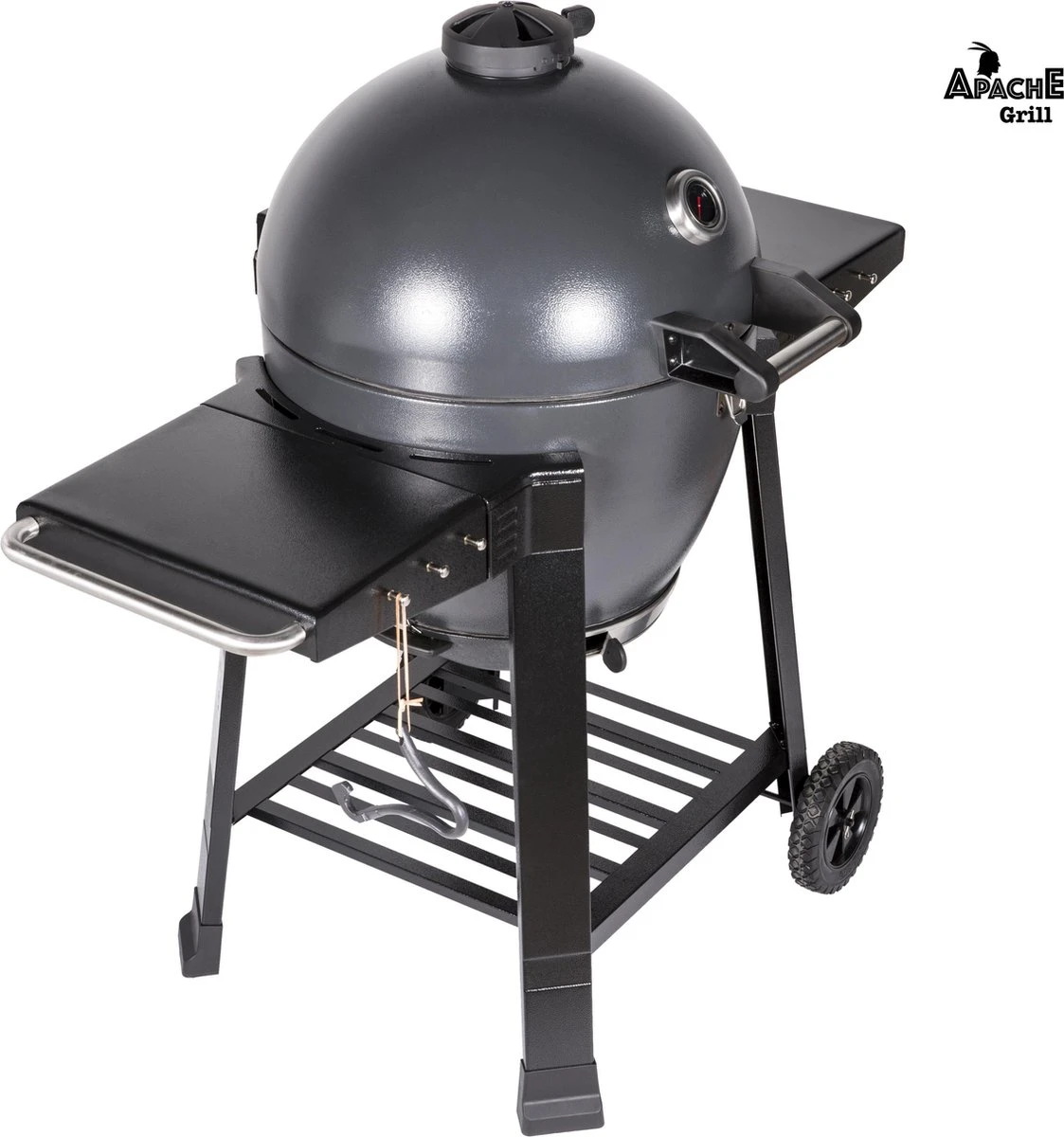Apache Grill 21 Inch Kamado BBQ Egg | Houtskool | Zwart | Ø 50cm Grill Oppervlak | Dubbelwandig & Geïsoleerd - Afbeelding 2