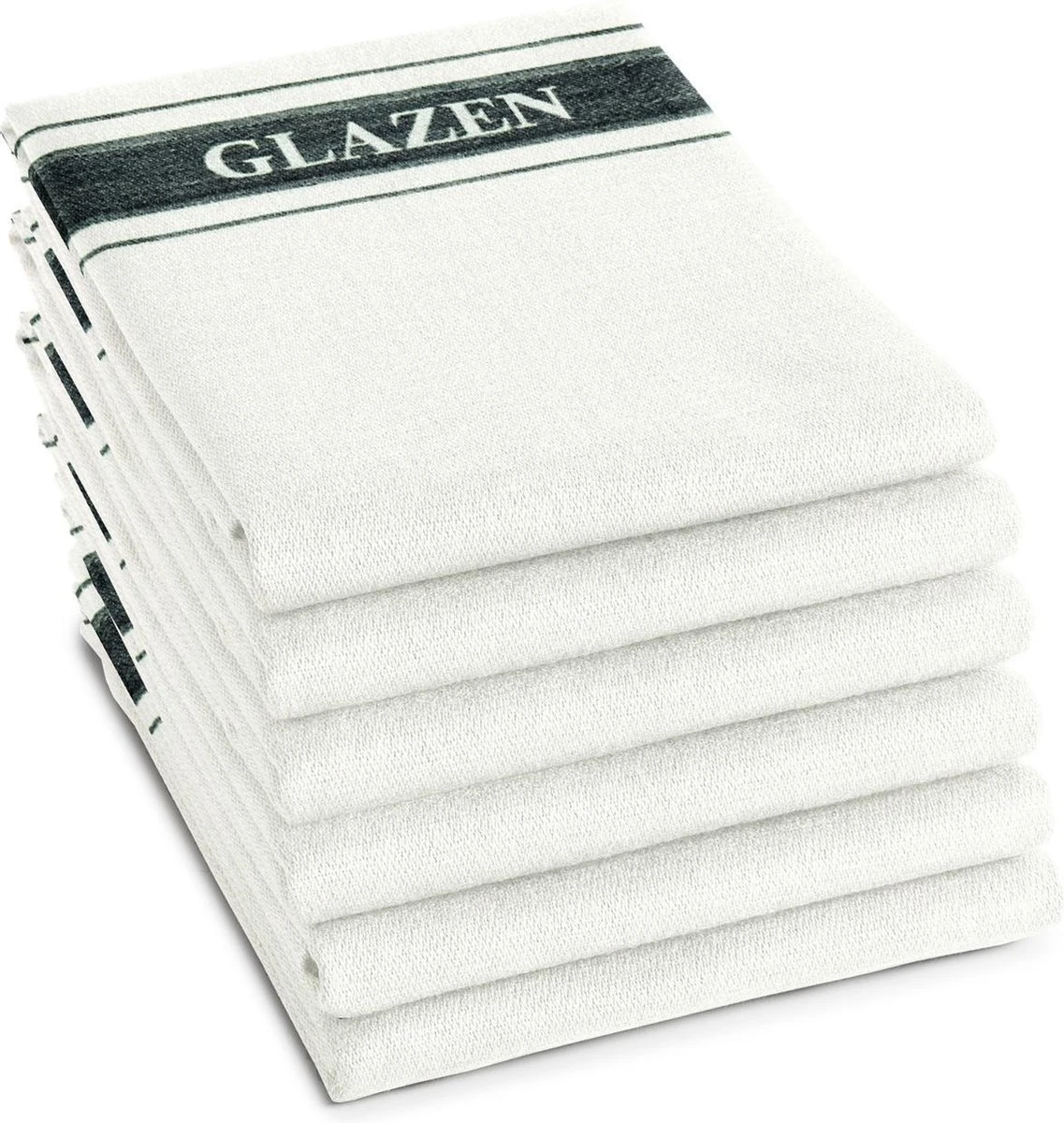 DDDDD Glazendoek / Poleerdoek - White - 6 Stuks