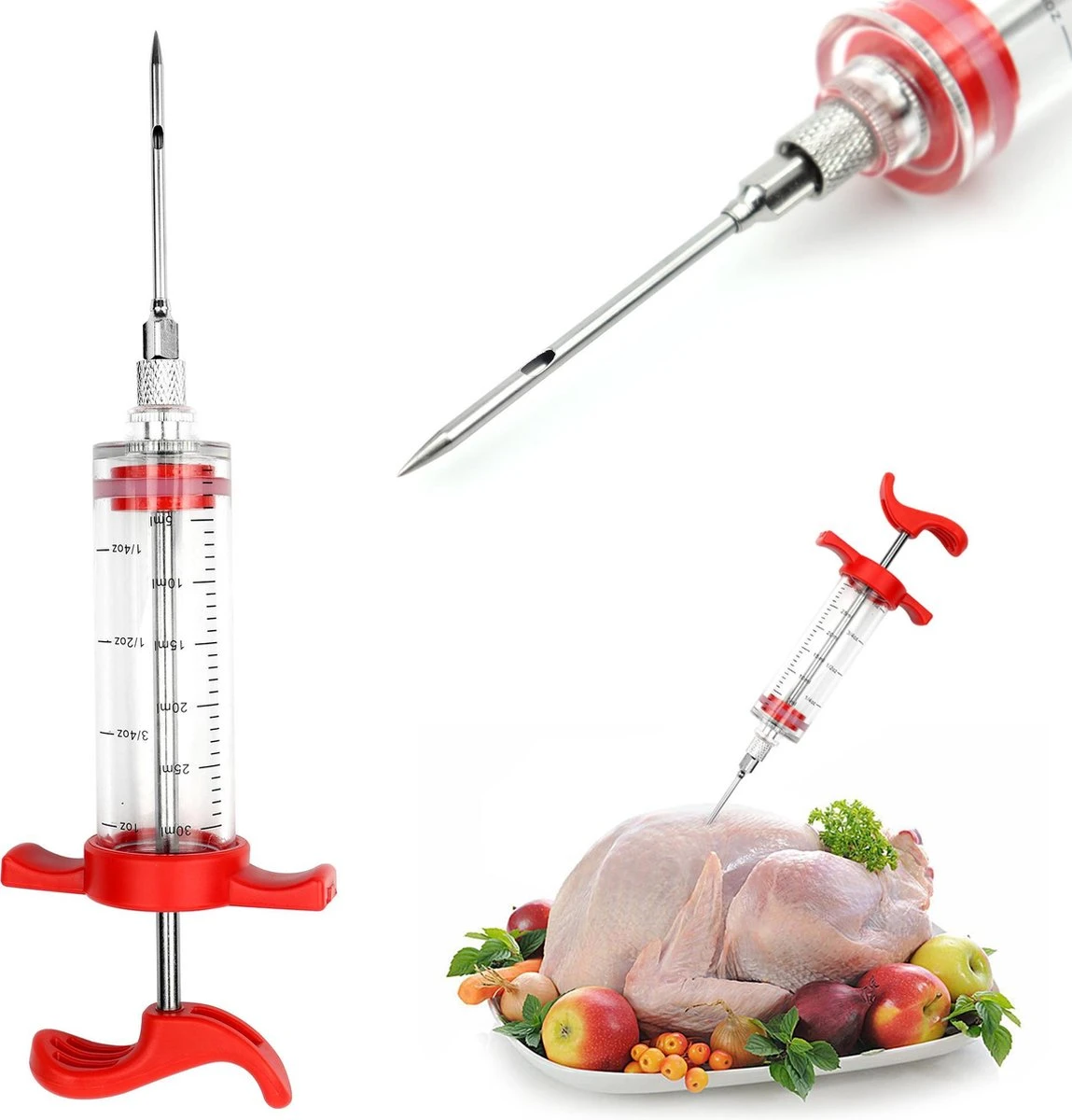 Saveur Royal® 35-delige Barbecue Gereedschapset In Roestvrij Staal - BBQ Grill Set Met Draagtas - Barbecuegerei-sets - Barbecue Accessoires Gereedschap - 35-delig - Afbeelding 12