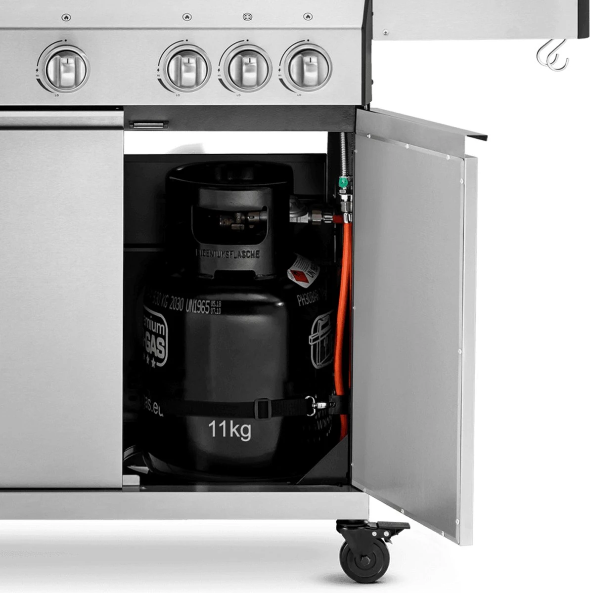 Burnhard Gas BBQ Big FRED Deluxe - 4 Branders - Incl. Keramische Infraroodbrander & Afdekhoes - Deluxe - Afbeelding 18