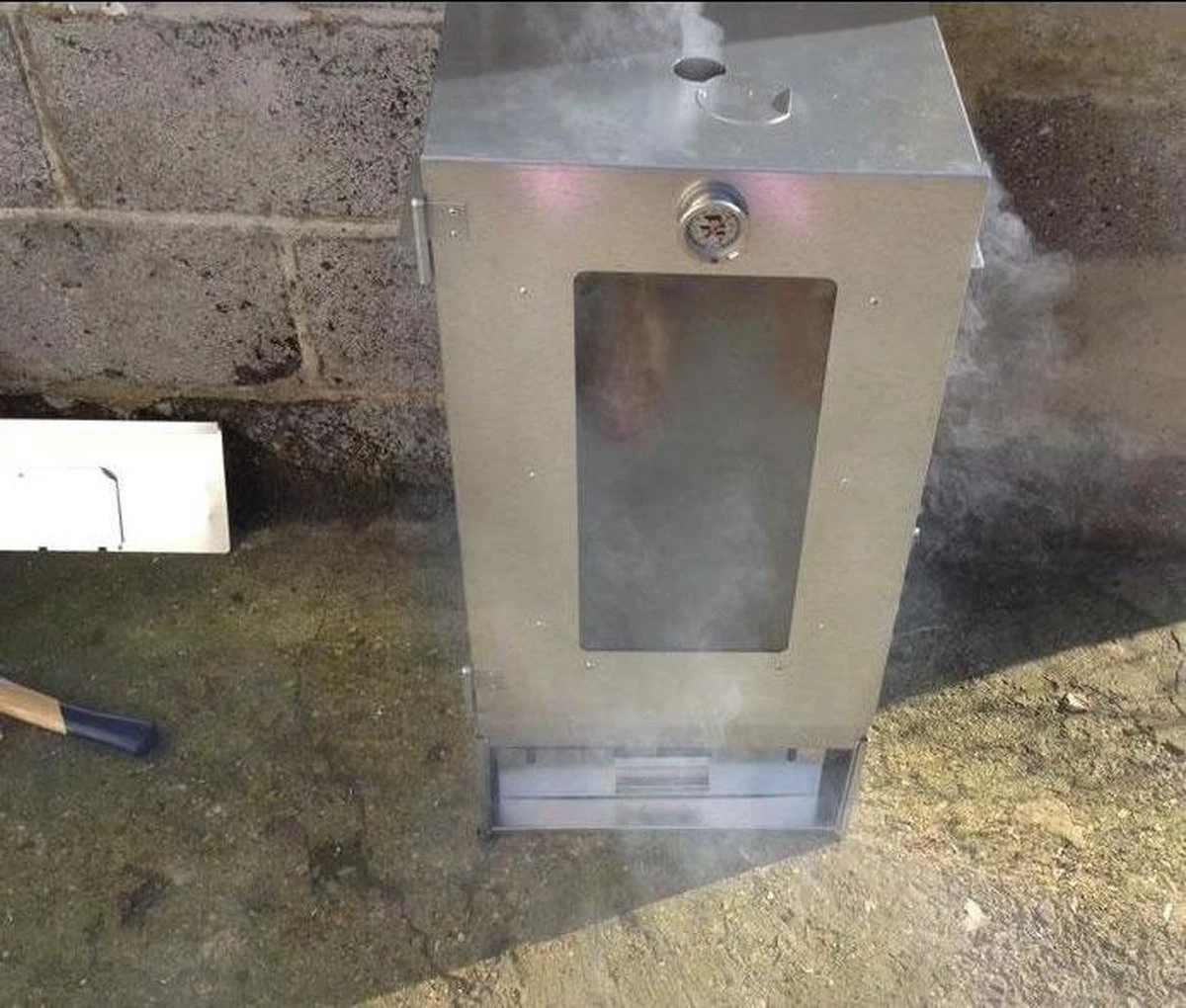 2-L Home & Garden XL Rookoven - RVS - 80x40x28 Cm - 3 Etages - Afbeelding 7