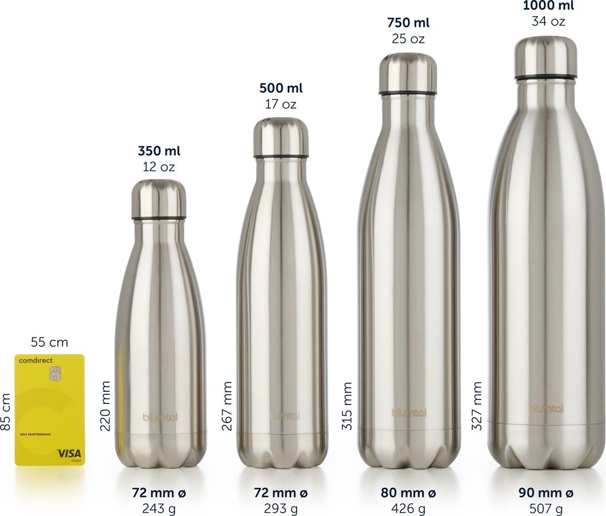 Blumtal Thermosfles - Met Dubbele Wand - Thermosbeker Koffie, Thee En Koele Dranken - Travel Mug - 500ml - Mineral Rood - Rood - Afbeelding 4