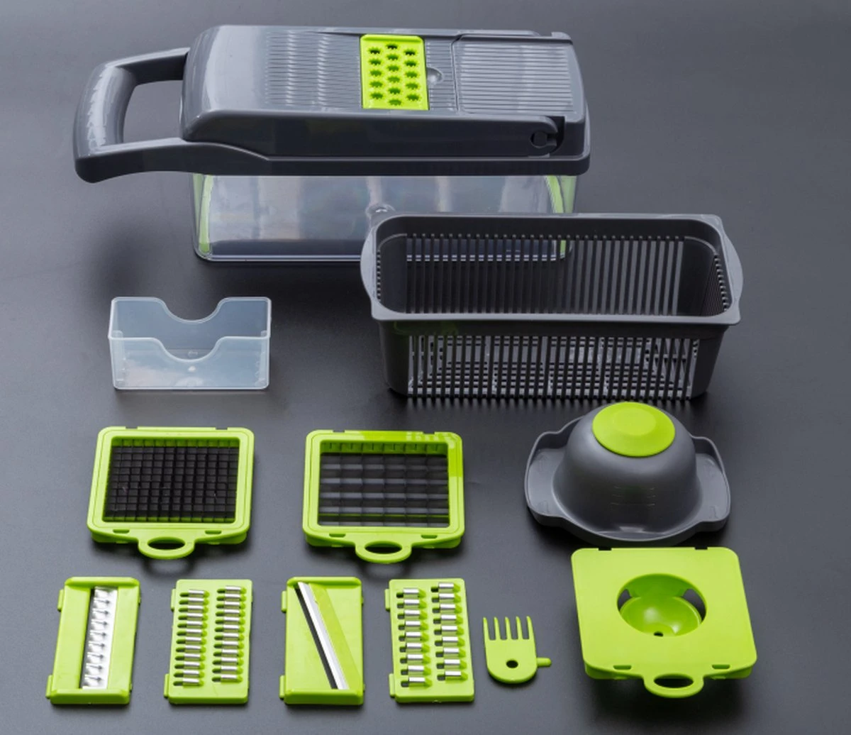 Merkloos Mandoline – Multifunctionele Groentesnijder – Nicer Dicer - Afbeelding 7