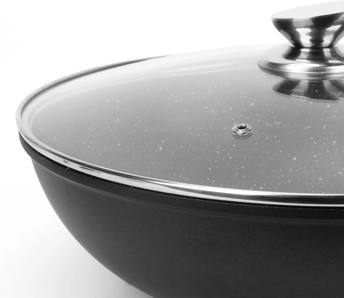 Swiss Pro+ - Marmeren Wokpan - Ø 32 Cm - Geschikt Voor Alle Warmtebronnen - Afbeelding 3