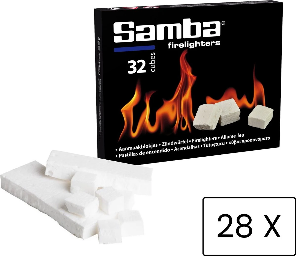 Samba Aanmaakblokjes Wit - Kerosine - 896 Stuks - Omdoos - Afbeelding 6