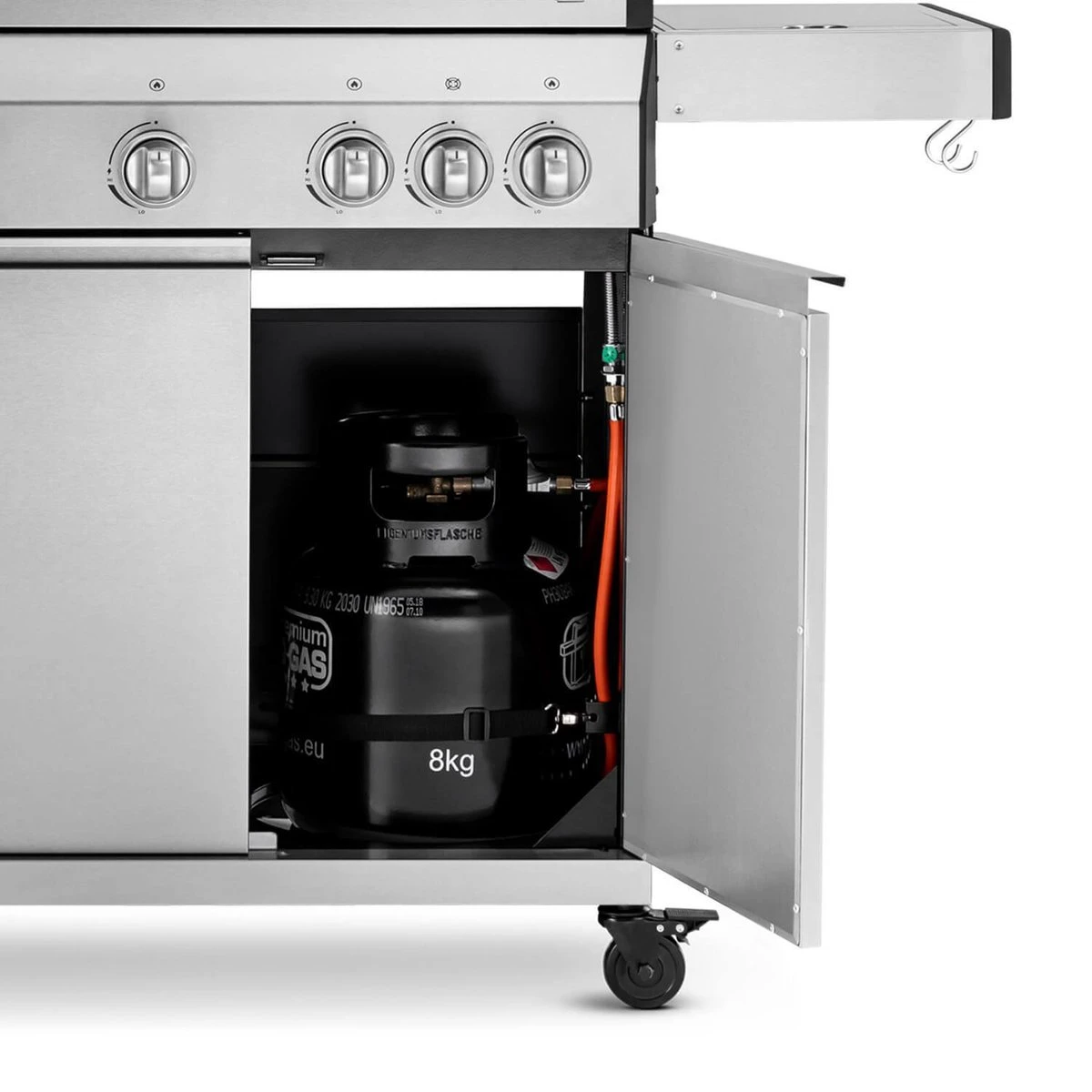 Burnhard Gas BBQ Big FRED Deluxe - 4 Branders - Incl. Keramische Infraroodbrander & Afdekhoes - Deluxe - Afbeelding 6