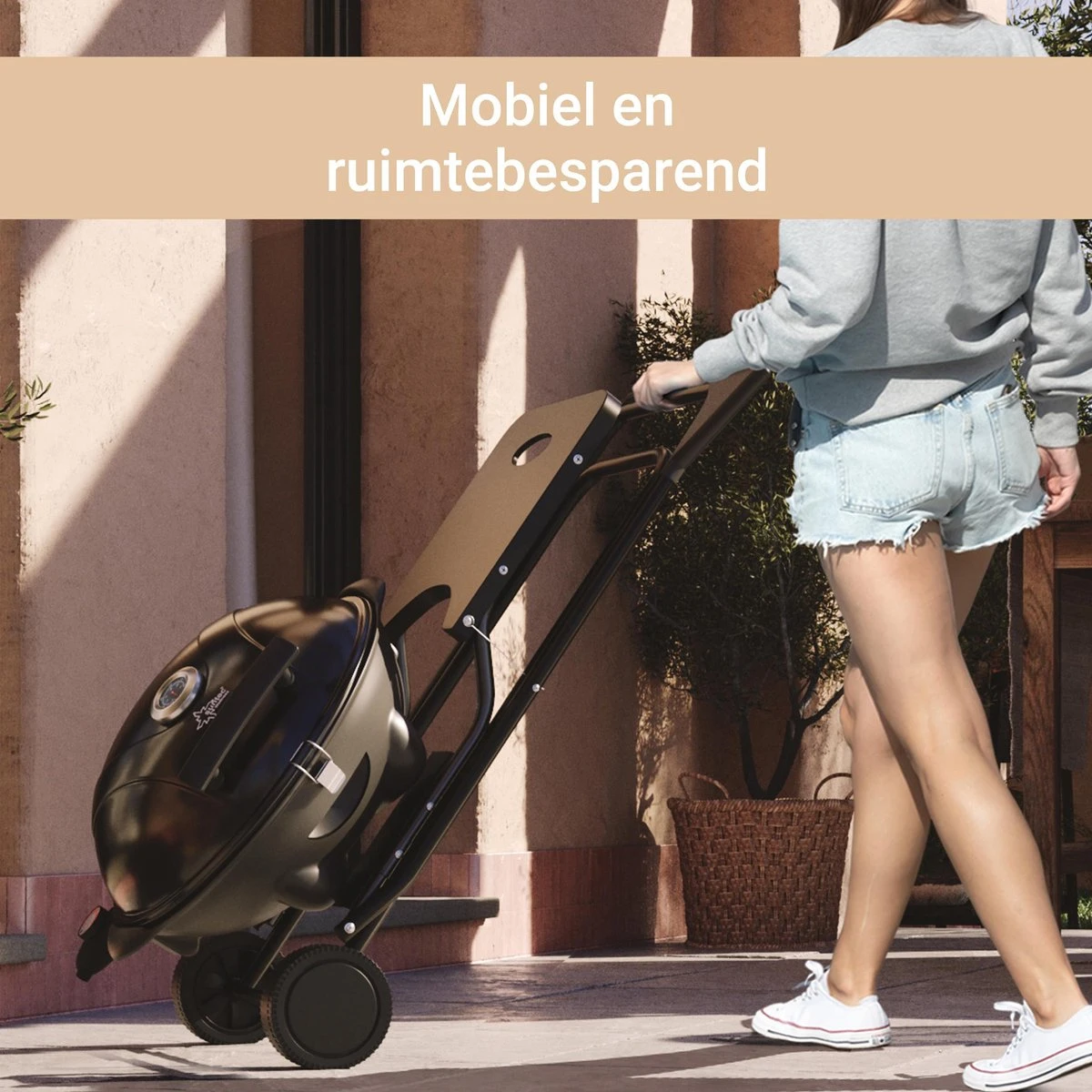 SUNTEC Elektrische BBQ 9493 - Geschikt Voor Buiten Als Tafelbarbecue Of Staande Barbecue - Barbecue Voor Balkon, Terras, Tuin En Camping - Elektrisch Barbecueën Met Max. 2400 Watt - Mobiel Onderstel - Afbeelding 2