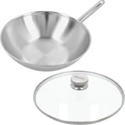Demeyere Apollo 7 - Wok - 30 Cm - Met Glazen Deksel