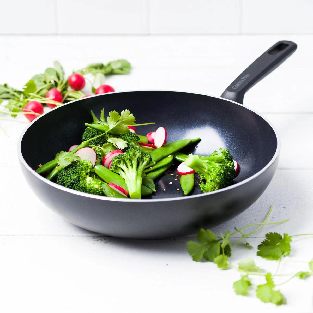 GreenPan Memphis Keramische Wokpan - Ø 28 Cm - PFAS-vrij - Afbeelding 10