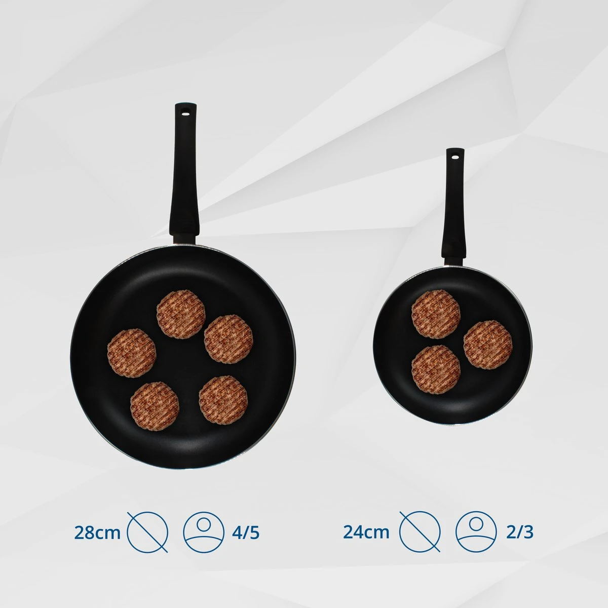 Miller Koekenpan Inductie 28cm - Alle Warmtebronnen - Anti Aanbaklaag - Afbeelding 8