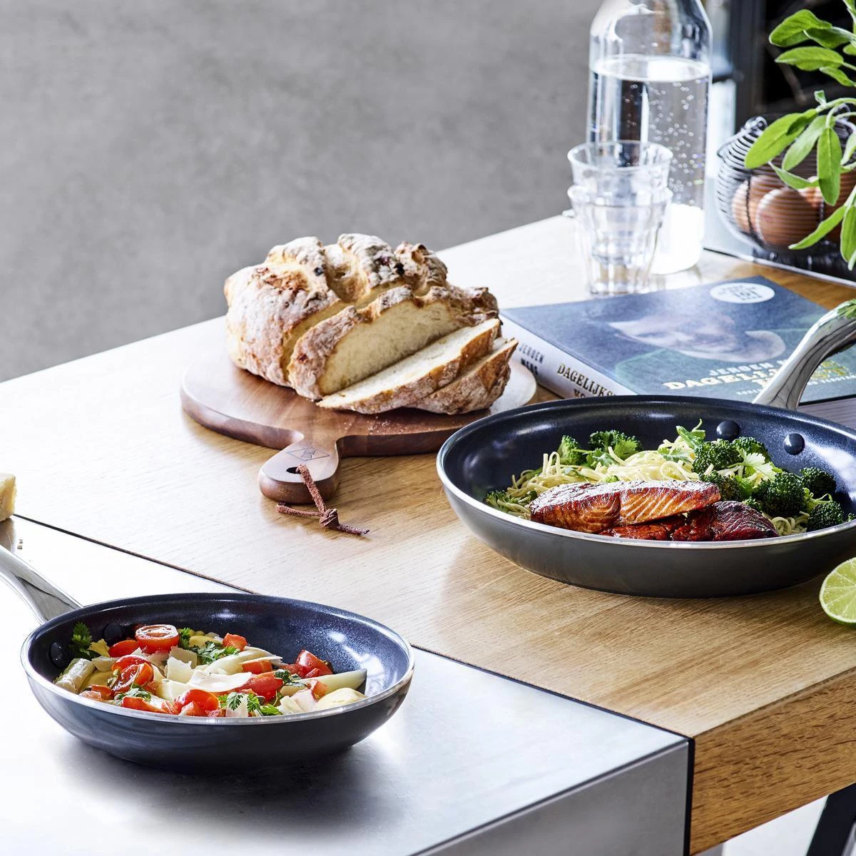 Dagelijkse Kost - Koekenpannenset 2-delig - ø20+28cm - Inductie - Anti-aanbak - PFAS-vrij - Afbeelding 11