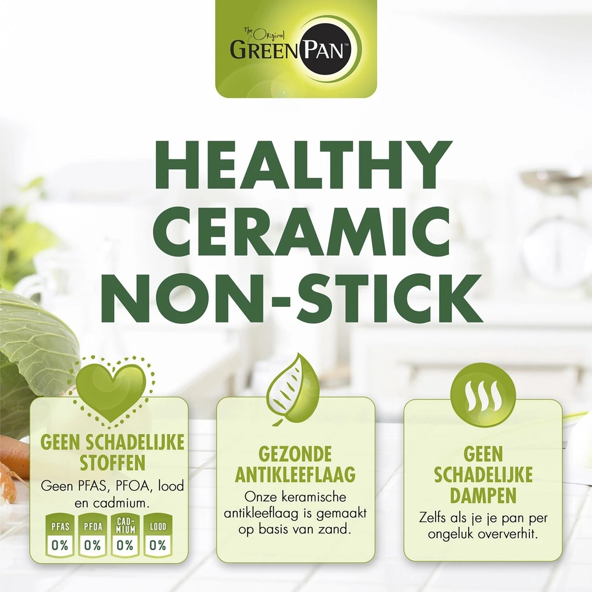 GreenPan Brussels Keramische Koekenpan - Ø30 Cm - PFAS-vrij - Afbeelding 3