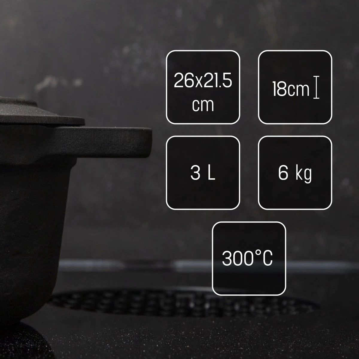 Gietijzeren Braadpan - Sudderpan Zwart Van Daumonet - Ovaal - Ø 29 Cm - 3 Liter - 100% PFAS & PFOA Vrij - Emaille - Geschikt Voor Alle Warmtebronnen - Elektrisch - Gas - Halogeen - Inductie - Keramisch - Vaatwasserbestendig - Afbeelding 7