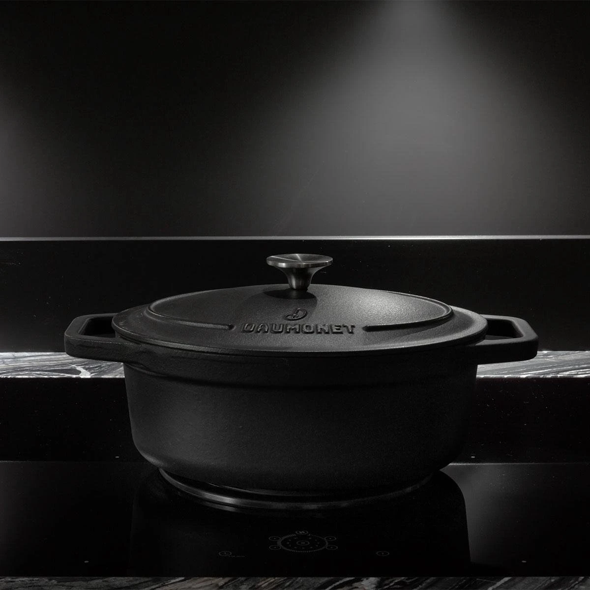 Gietijzeren Braadpan - Sudderpan Zwart Van Daumonet - Ovaal - Ø 29 Cm - 3 Liter - 100% PFAS & PFOA Vrij - Emaille - Geschikt Voor Alle Warmtebronnen - Elektrisch - Gas - Halogeen - Inductie - Keramisch - Vaatwasserbestendig - Afbeelding 12