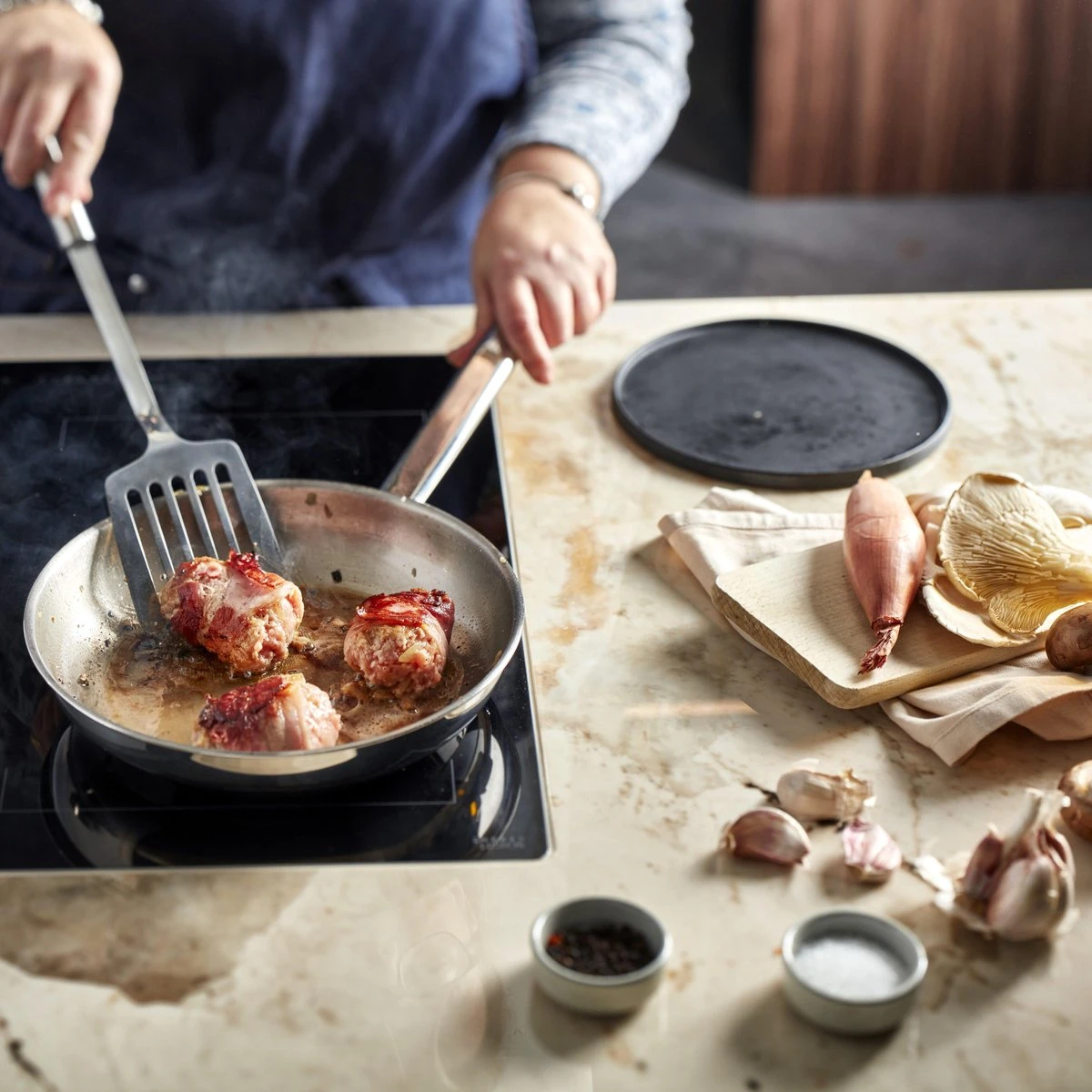 Demeyere Classico 3 RVS Koekenpan – Koekenpan Inductie - 24 Cm – PTFE-vrij - Afbeelding 5