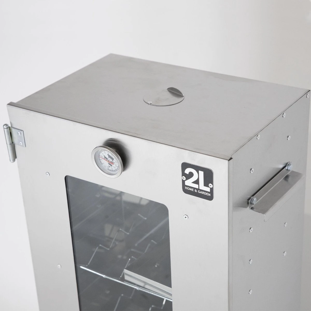 2-L Home & Garden XL Rookoven - RVS - 80x40x28 Cm - 3 Etages - Afbeelding 8