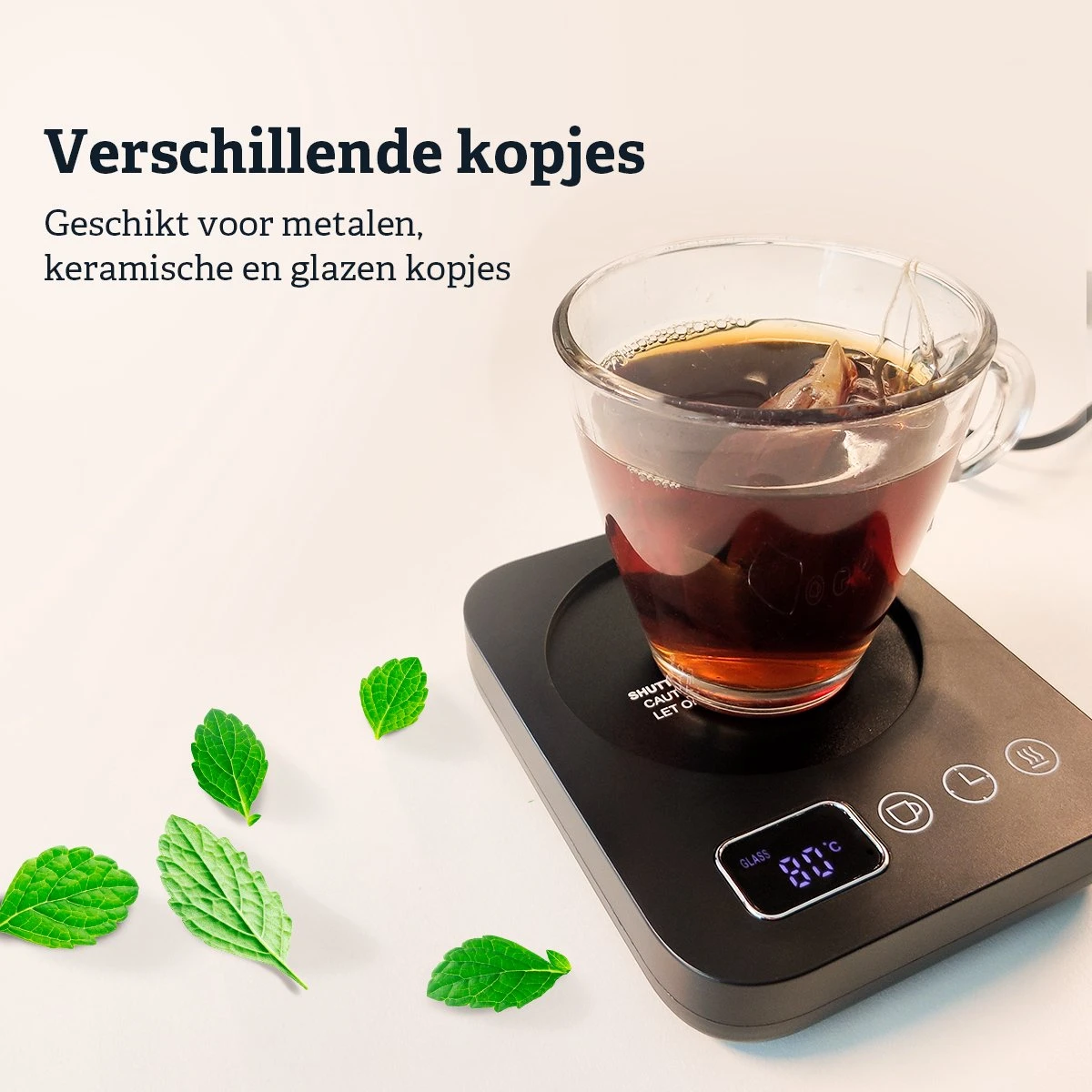 Shutterlight Verwarmde Onderzetter – Tot 85°C – 9 Standen – Timer – Warmhoudplaat Voor Mok Thee & Koffie – Mug Heating Plate – Cup Warmer - Afbeelding 7