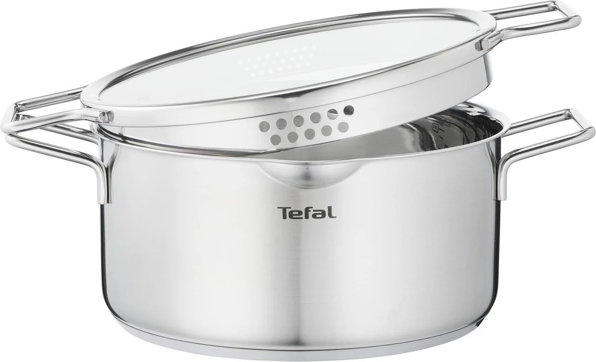 Tefal Nordica Pannenset 4 Delig - Steelpan Ø16 Cm & Kookpan Ø 18 + Ø 20 + Ø 24 Cm - Afbeelding 6