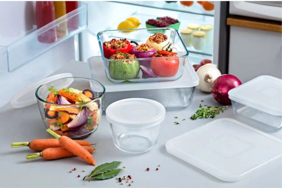 Pyrex - Cook & Freeze Schaal Met Deksel Set Van 4 Stuks - Transparant/Wit - Afbeelding 2