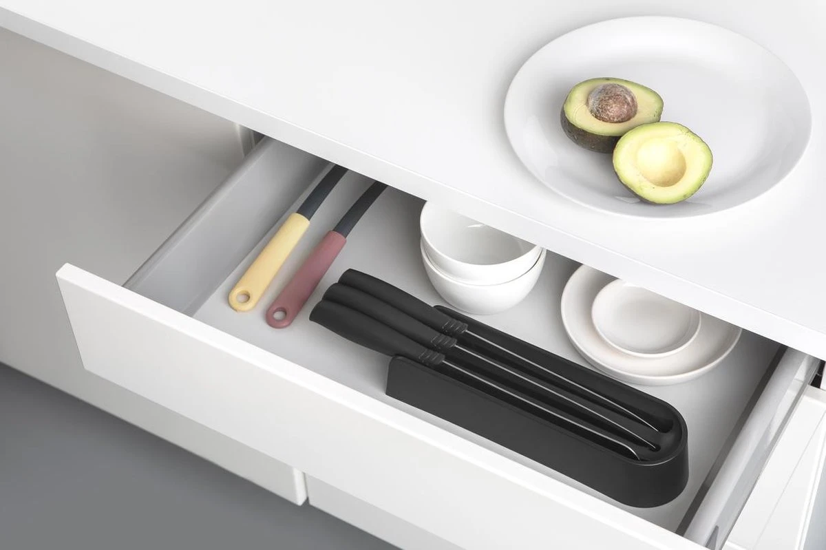 Brabantia Tasty+ Messenblok Lade - Met 3 Messen - Dark Grey - Afbeelding 9