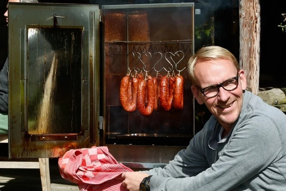 2-L Home & Garden XL Rookoven - RVS - 80x40x28 Cm - 3 Etages - Afbeelding 14