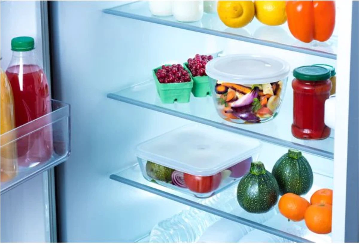 Pyrex - Cook & Freeze Schaal Met Deksel Set Van 4 Stuks - Transparant/Wit - Afbeelding 4