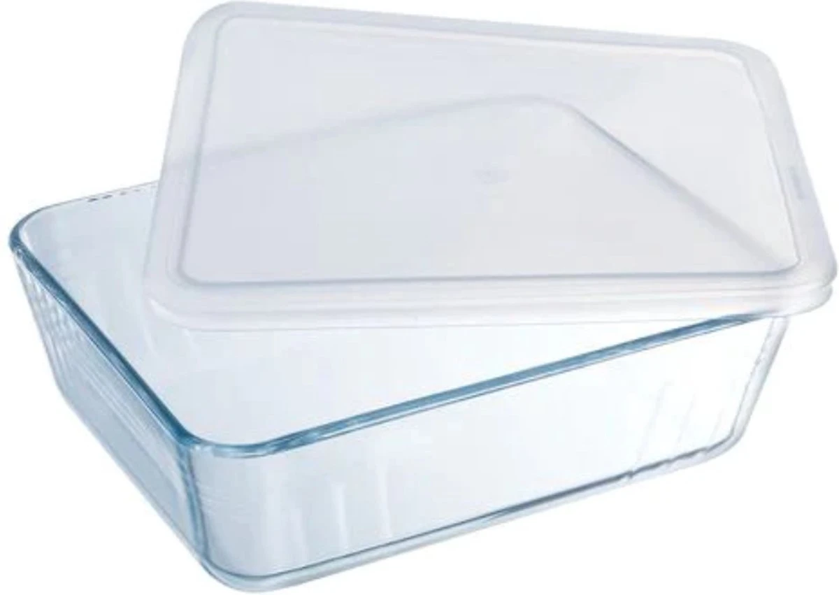 Pyrex - Cook & Freeze Schaal Met Deksel Set Van 4 Stuks - Transparant/Wit - Afbeelding 3