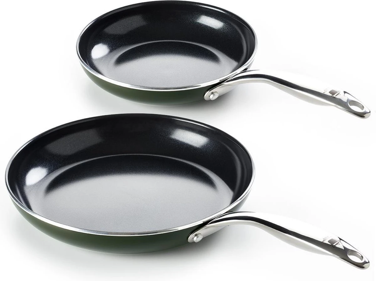 Dagelijkse Kost - Koekenpannenset 2-delig - ø20+28cm - Inductie - Anti-aanbak - PFAS-vrij