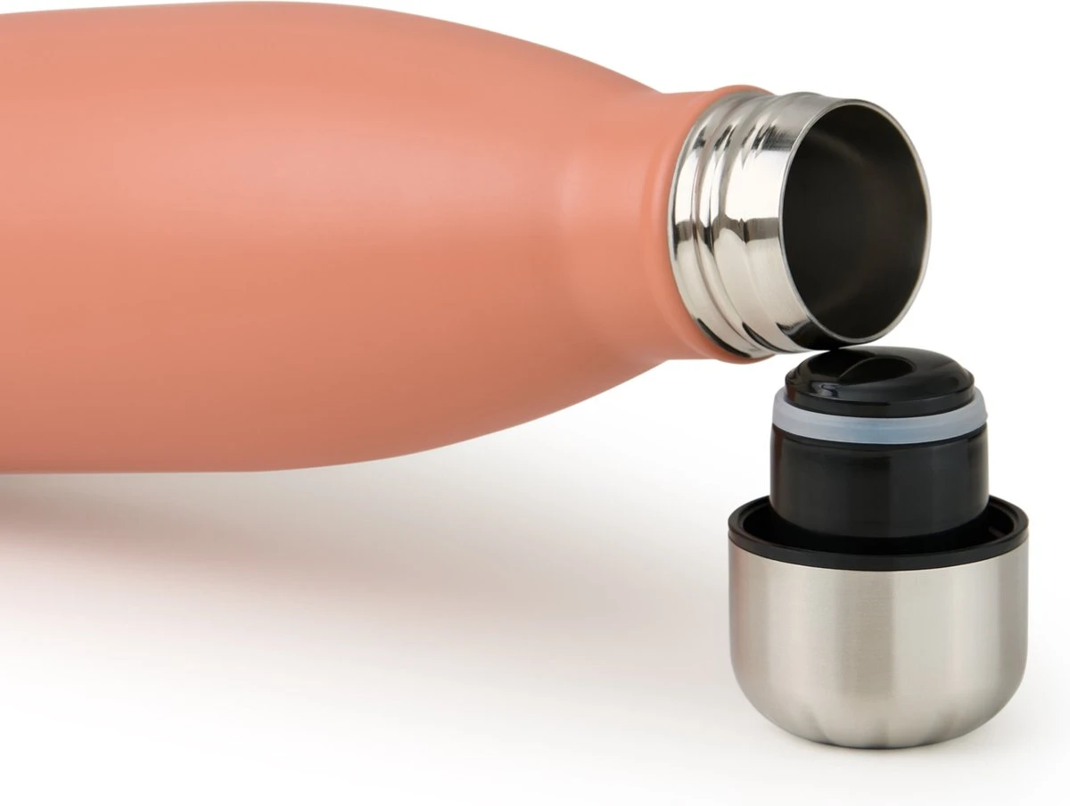 Blumtal Thermosfles - Met Dubbele Wand - Thermosbeker Koffie, Thee En Koele Dranken - Travel Mug - 500ml - Mineral Rood - Rood - Afbeelding 3