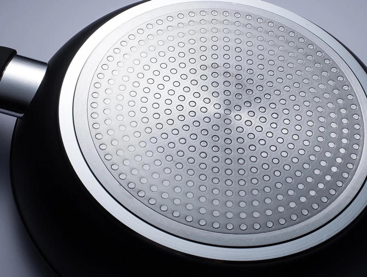 Sola Wokpan Stonehenge - Ø 28 Cm - Zwart/wit - Aluminium - Antiaanbaklaag - Afbeelding 3