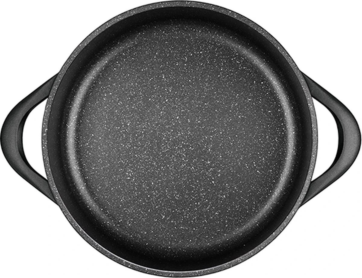 Smile 10-Delige Pannenset - Anti Aanbaklaag - Vaatwasser Bestendig - Zwart - MGK-17 - Afbeelding 12