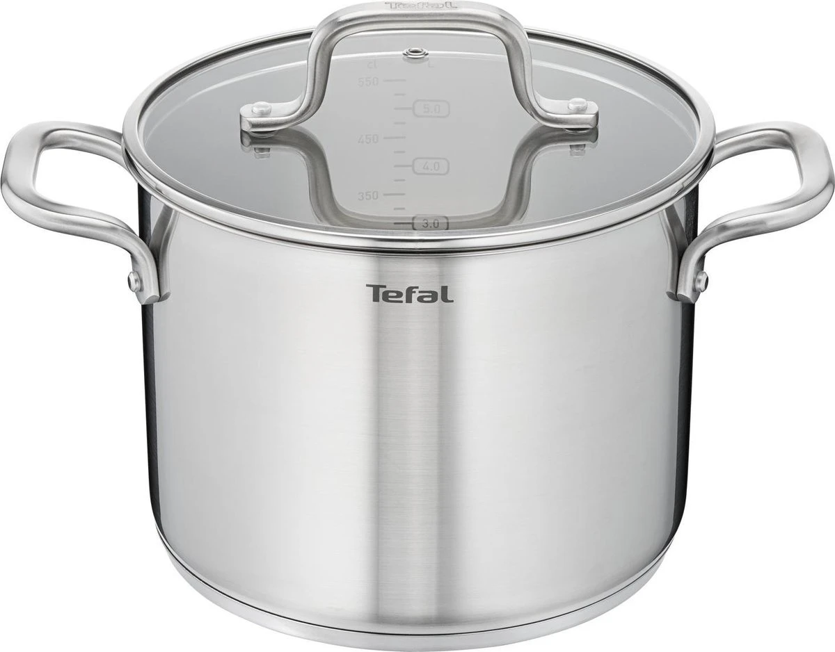 Tefal Virtuoso Pannenset 5 Delig - Hoge Kookpan Ø 22 Cm + Steelpan Ø 16 Cm + Kookpannen Ø 18/20/24 Cm - Afbeelding 15