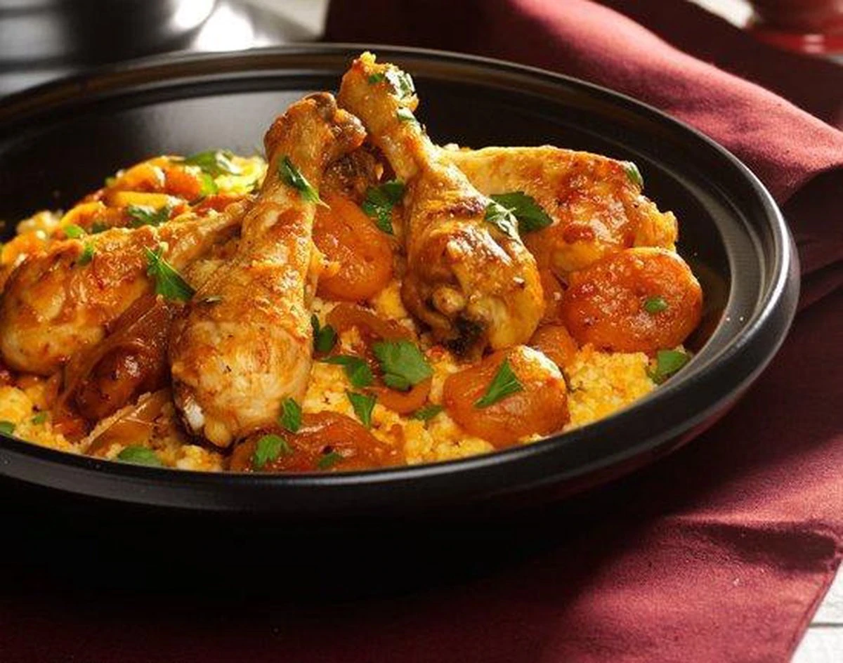 Cosy & Trendy Tajine Zwart / Oranje - Gietijzeren Schaal - Ø25cm - Geschikt Voor Inductie - Afbeelding 3