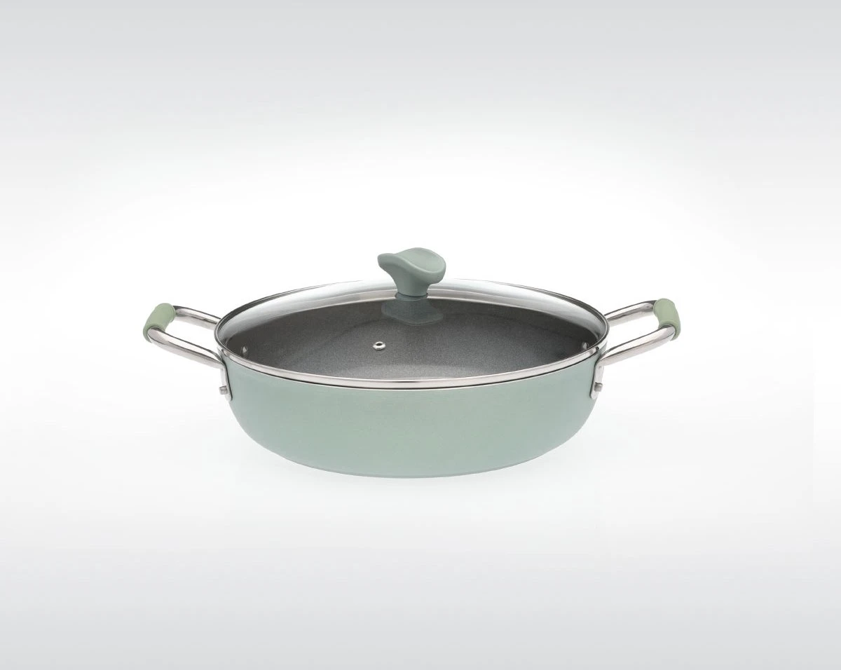 Primecook - Braadpan / Hapjespan Met Deksel - Ø 28 Cm - PFAS-vrij - Inductie - Ecoshield - Afbeelding 13