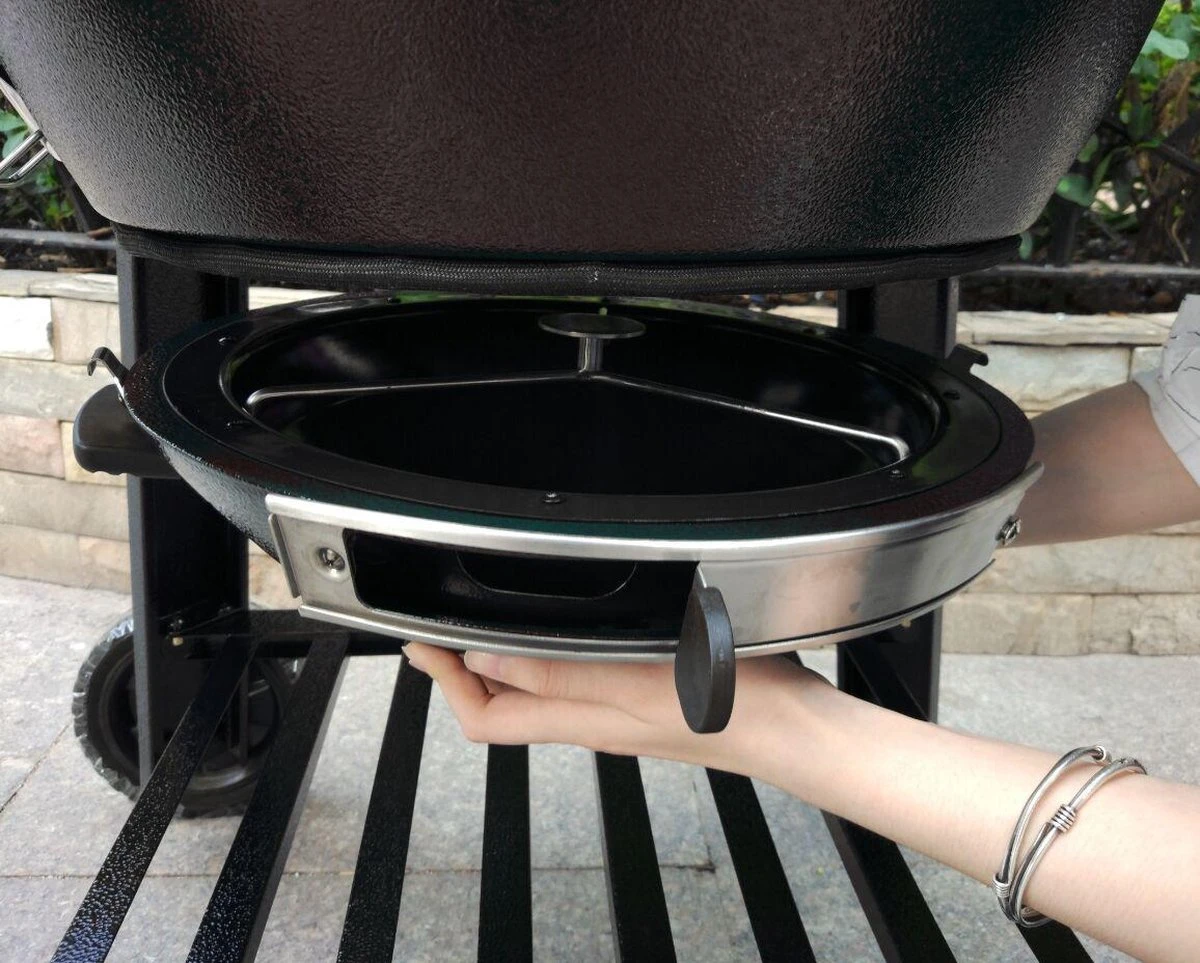 Apache Grill 21 Inch Kamado BBQ Egg | Houtskool | Zwart | Ø 50cm Grill Oppervlak | Dubbelwandig & Geïsoleerd - Afbeelding 6