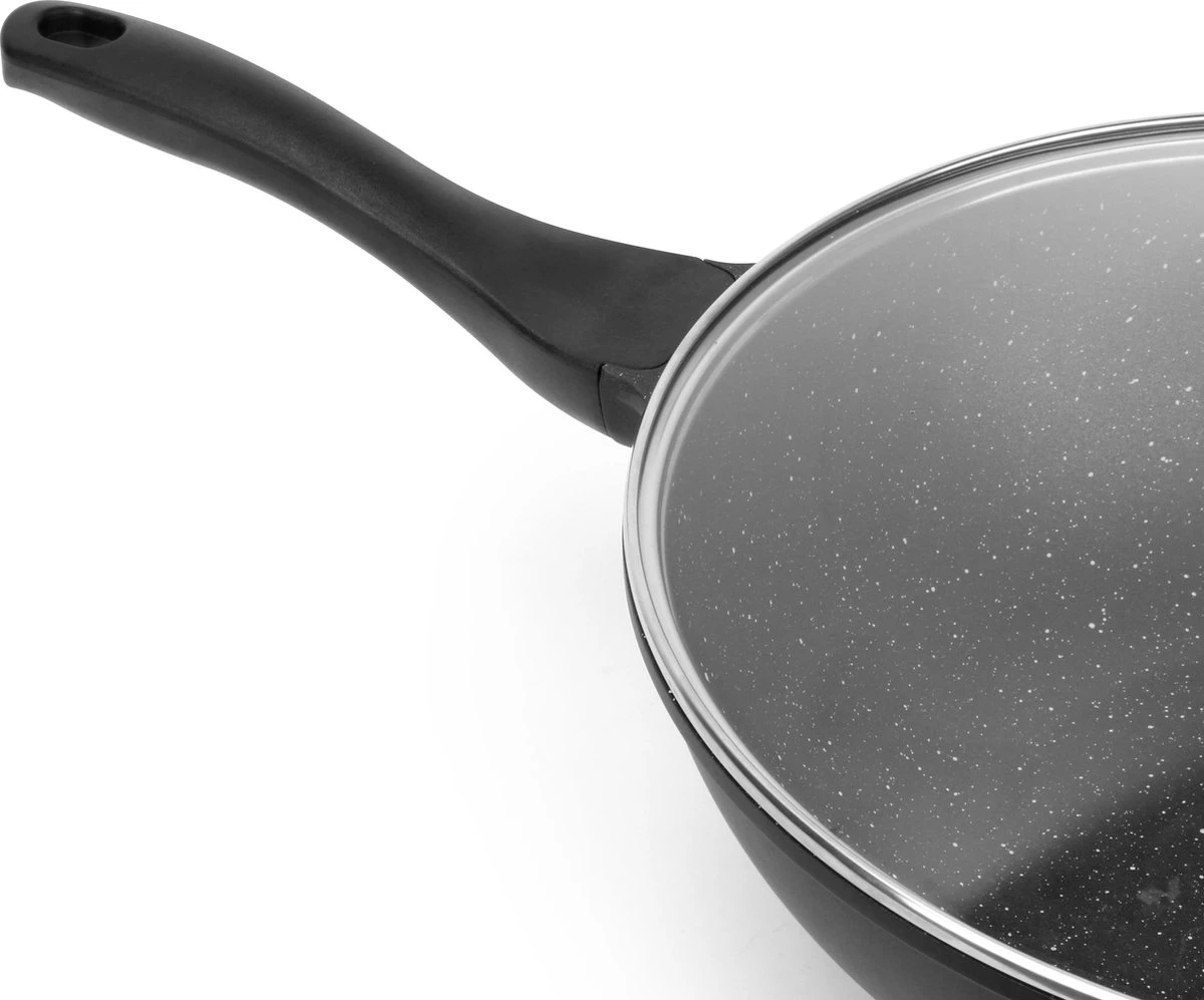 Swiss Pro+ - Marmeren Wokpan - Ø 32 Cm - Geschikt Voor Alle Warmtebronnen - Afbeelding 4