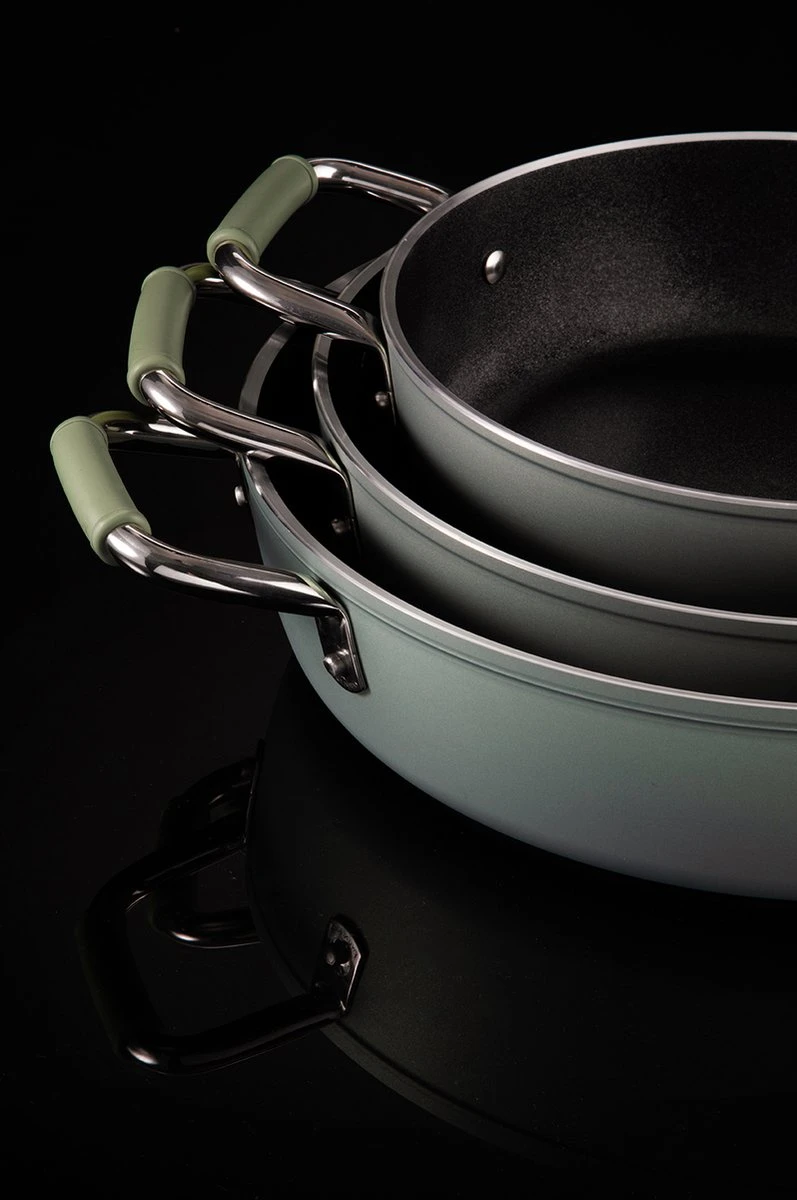 Primecook - Braadpan / Hapjespan Met Deksel - Ø 28 Cm - PFAS-vrij - Inductie - Ecoshield - Afbeelding 10