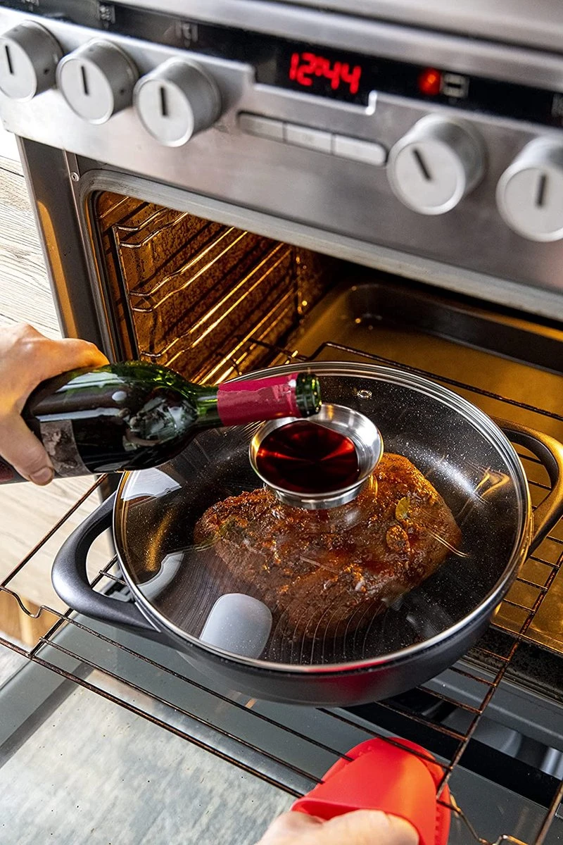 Smile 10-Delige Pannenset - Anti Aanbaklaag - Vaatwasser Bestendig - Zwart - MGK-17 - Afbeelding 9