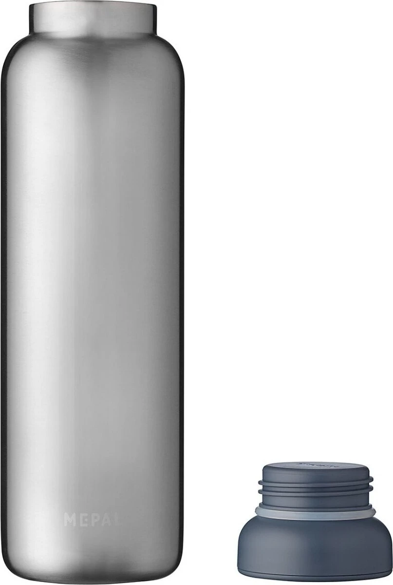 Mepal – Isoleerfles Ellipse 900 Ml – Houdt Je Drankje 12 Uur Warm En 24 Uur Koud – Natural Brushed – Geschikt Voor Bruiswater – Thermosfles – Lekdicht - Afbeelding 2