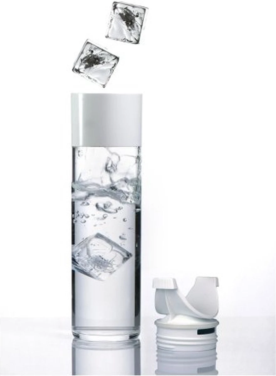 Mepal – Drinkfles JustWater – 500 Ml – Nordic Green – Waterfles – Drinkt Als Een Glas – Lekvrij - Afbeelding 2