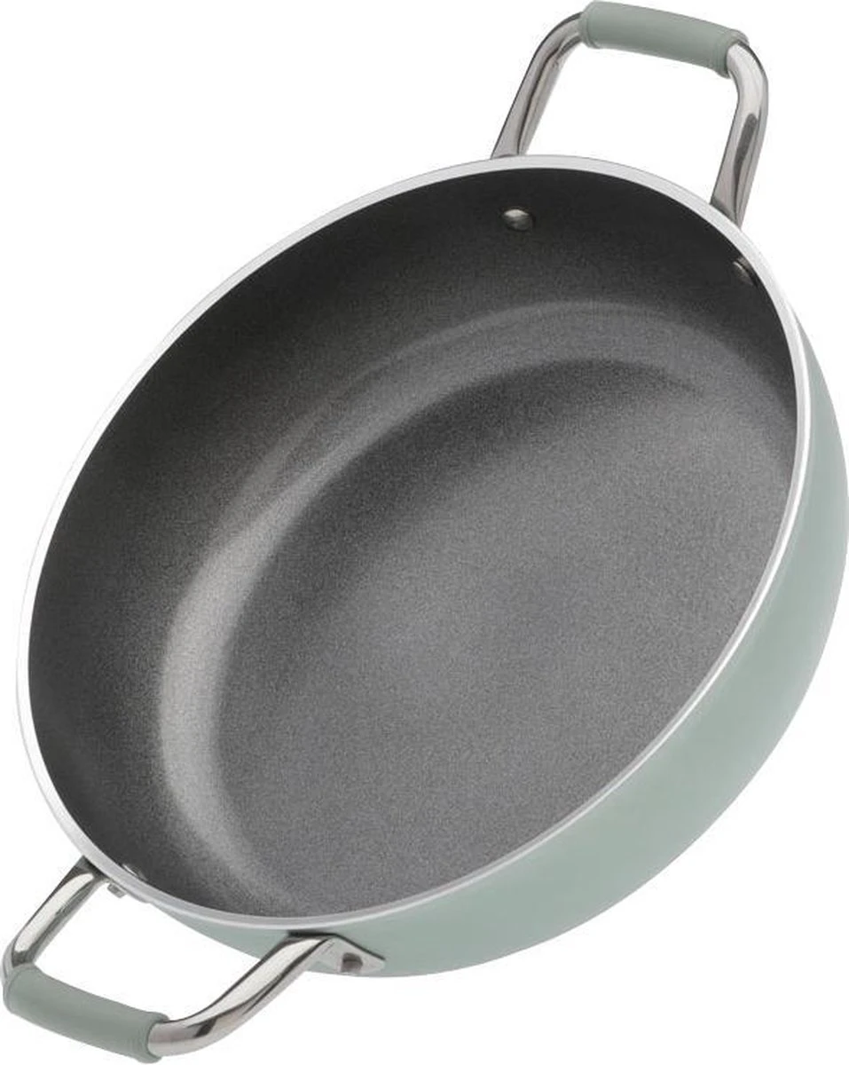Primecook - Braadpan / Hapjespan Met Deksel - Ø 28 Cm - PFAS-vrij - Inductie - Ecoshield - Afbeelding 3